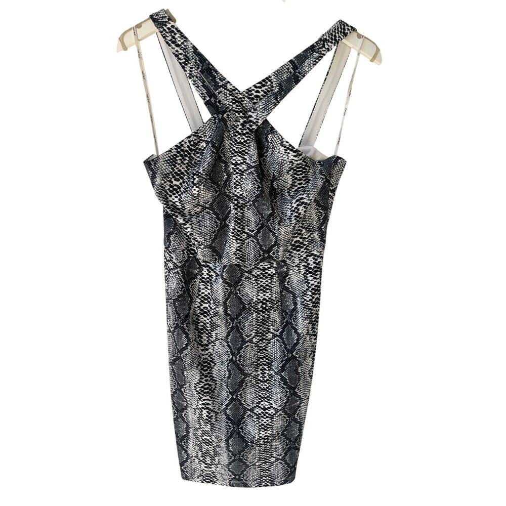 Python Print Halter Fitted Dress Medium